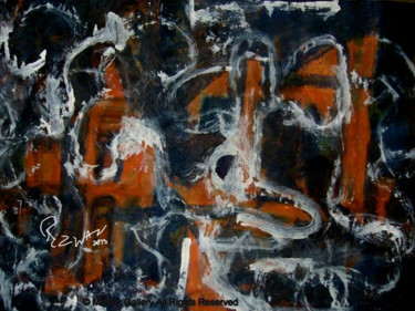 Painting titled "Abstraction" by Rizwan Ali, Original Artwork, Oil