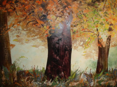 Pintura titulada "OTOÑO" por Santial Alonso, Obra de arte original, Oleo