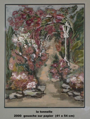 Peinture intitulée "Tonnelle" par Ioana, Œuvre d'art originale, Huile