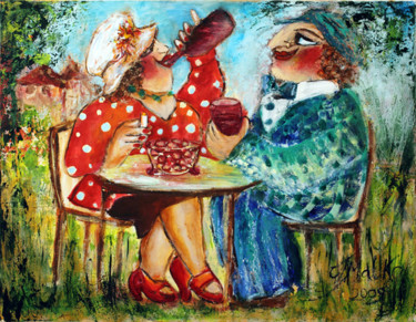 Painting titled "A Lovely Day - v.2" by Malka Tsentsiper, Original Artwork, Acrylic