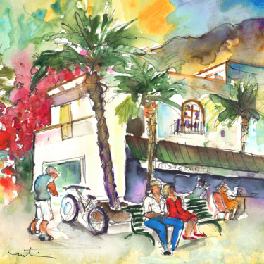 Puerto Mogan 07 绘画 标题为“Puerto Mogan 07” 由Miki De Goodaboom, 原创艺术品, 水粉