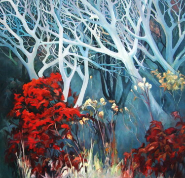 Painting titled "rest dream from fav…" by Yury Sapozhnikov, Original Artwork, Oil
