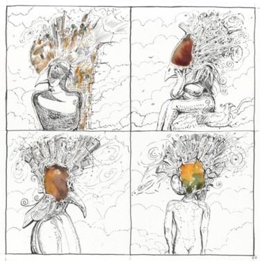 Dessin intitulée "volatilus-compil2.j…" par Julien Jomard, Œuvre d'art originale, Autre
