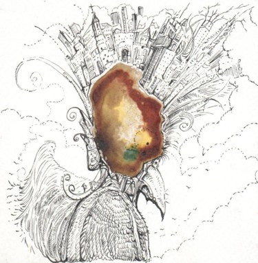 Dessin intitulée "volatilus-city.jpg" par Julien Jomard, Œuvre d'art originale, Autre