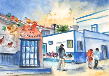 Puerto De Las Nieves 01 绘画 标题为“Puerto De Las Nieve…” 由Miki De Goodaboom, 原创艺术品, 水粉