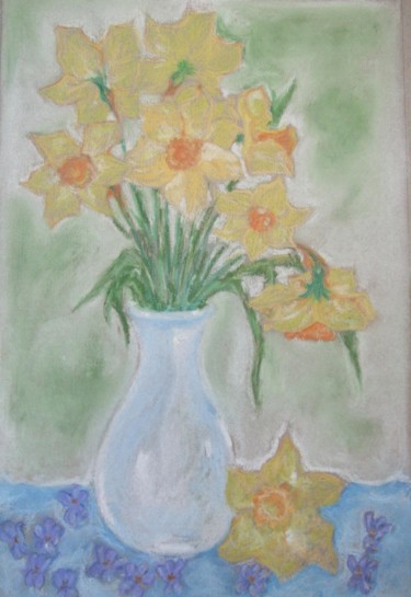 Drawing titled "dafodils.jpg" by Branka Mattenheim, Original Artwork, Other