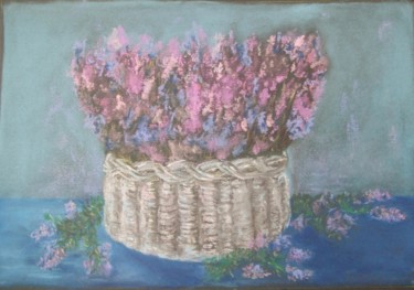 Drawing titled "basket-with-heather…" by Branka Mattenheim, Original Artwork, Other