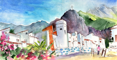 Puerto De Las Nieves 02 绘画 标题为“Puerto De Las Nieve…” 由Miki De Goodaboom, 原创艺术品, 水粉