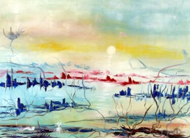 Peinture intitulée "impressions-chimeri…" par Eliette Gaurin, Œuvre d'art originale, Huile