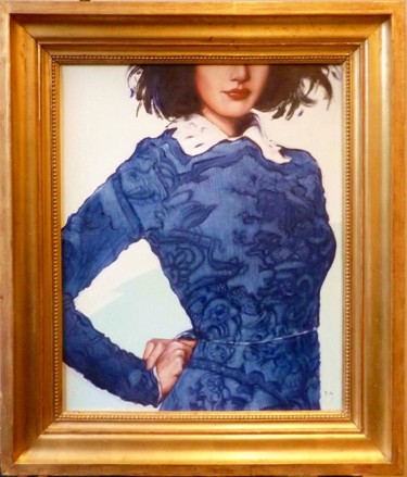 Peinture intitulée "silhouette" par Pascal Buffard, Œuvre d'art originale, Huile