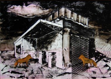 Artisanat intitulée "L'entrepôt -et deux…" par Frhégo, Œuvre d'art originale