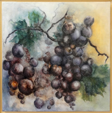 raisin-1.jpg Peinture intitulée "raisin-1.jpg" par Bergerot-Jones Catherine, Œuvre d'art originale, Huile
