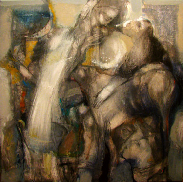 Painting titled "shout-at-the-moon.j…" by Slav Krivoshiev, Original Artwork