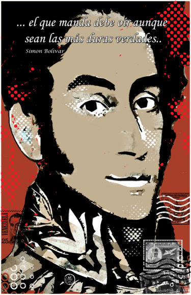 Digital Arts titled "Bolivar" by Jesus J. Ruiz, Original Artwork, Other