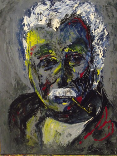 Peinture intitulée "brassens n2" par Cyril Lagorce, Œuvre d'art originale, Huile