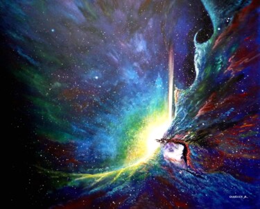 제목이 "Retour vers Orion"인 미술작품 Carreno Antonio" Le Peintre Des Étoiles"로, 원작, 아크릴