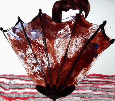 Painting titled "Sensation - 2" by Puja Sarkar, Original Artwork, Acrylic Mounted on Other rigid panel