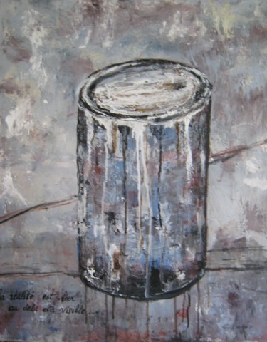 Painting titled "médium" by Christine Leger, Original Artwork, Acrylic