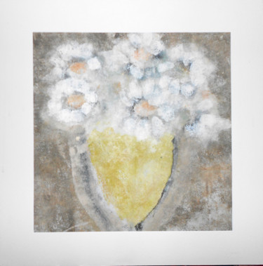 Painting titled "bouquet" by June Stapleton, Original Artwork, Oil