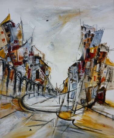 Peinture intitulée "Sienne" par Christelle Veron Cherbonnier, Œuvre d'art originale, Huile