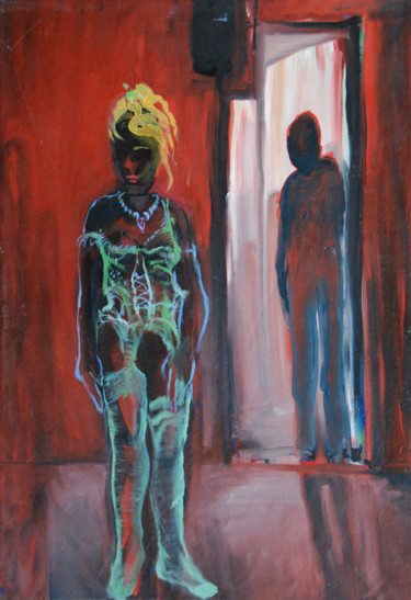 Venus et Mars Peinture intitulée "Venus et Mars" par Olivier Montes, Œuvre d'art originale, Huile