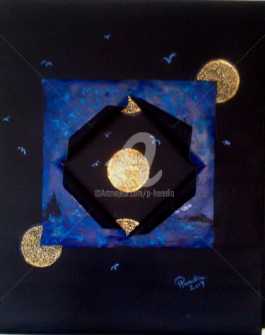 Peinture intitulée "Passé - Présent - F…" par Cya, Œuvre d'art originale, Huile