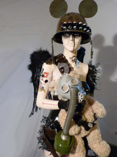 Sculpture intitulée "DARK ANGEL" par Samobrod Irina, Œuvre d'art originale, Techniques mixtes