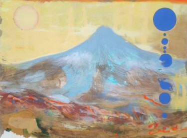 绘画 标题为“javanese landscape…” 由Ilgvars Zalans, 原创艺术品, 油