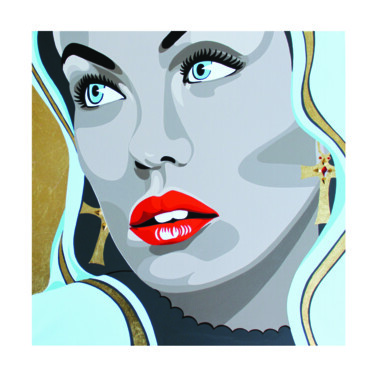 Lithographie " Divine envie " Digital Arts titled "Lithographie " Divi…" by Ann'Soco, Original Artwork, Paper