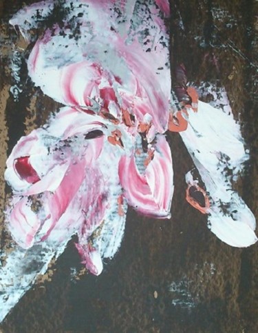 Painting titled "Regard printanier II" by Gisèle Dalla Longa, Original Artwork, Acrylic