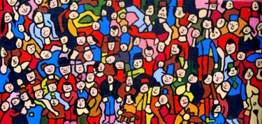 Peinture intitulée "pause" par Yves Perrin, Œuvre d'art originale, Huile