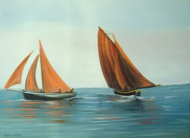 제목이 "the galway hookers"인 미술작품 Cathal O Malley로, 원작, 아크릴