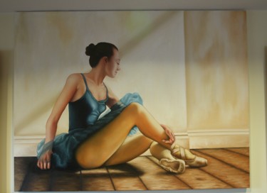 Peinture intitulée "Pause" par Panos Kotsomytis, Œuvre d'art originale, Huile
