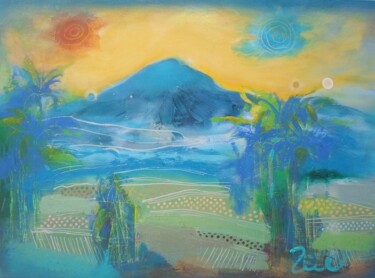 Painting titled "twilight ,javanese…" by Ilgvars Zalans, Original Artwork, Oil