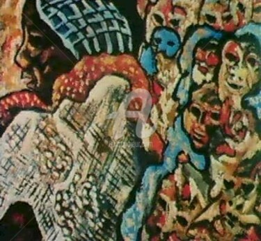 Peinture intitulée "Football, Art et Be…" par Armand Pascal Aniambossou, Œuvre d'art originale