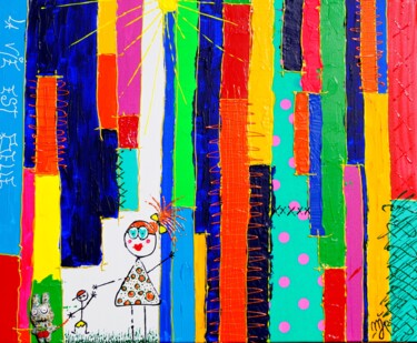 Peinture intitulée "La vie est belle" par Johanna Meunier, Œuvre d'art originale, Acrylique