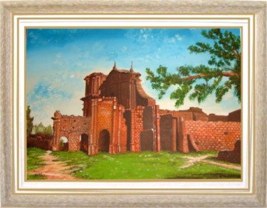 "VELHAS MISSÕES" (487/P) Pintura intitulada ""VELHAS MISSÕES" (4…" por Carlos Fonttes, Obras de arte originais