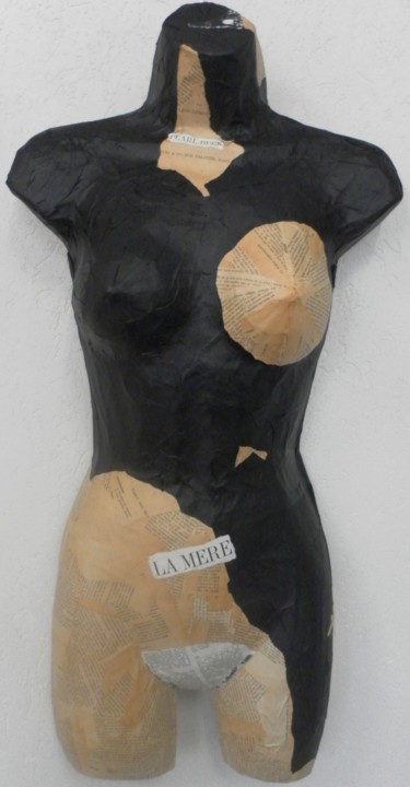 雕塑 标题为“buste la mère” 由Evelyne Dominault, 原创艺术品, 混合媒体