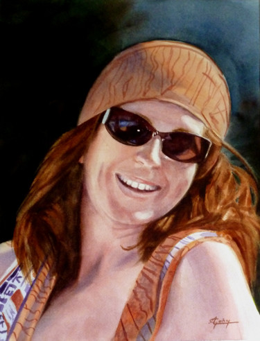 Au soleil Peinture intitulée "Au soleil" par Adyne Gohy, Œuvre d'art originale, Huile