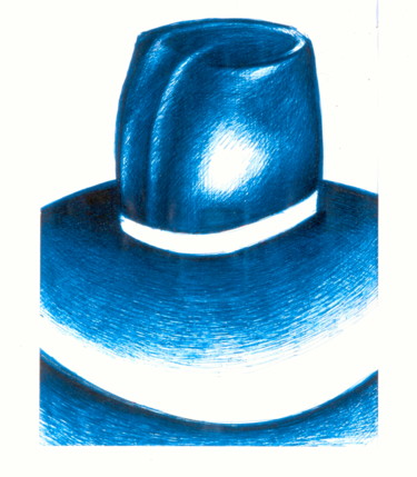 Zeichnungen mit dem Titel "Eric "Hoss" Cartwri…" von Wolfgang Schmidt, Original-Kunstwerk, Gel Stift