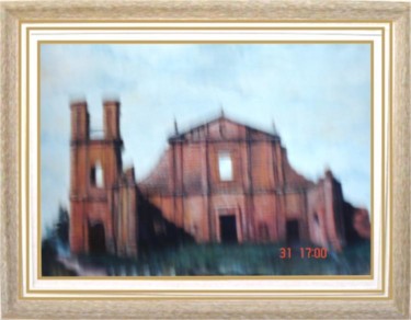 Peinture intitulée ""MISSÕES JESUÍTAS"…" par Carlos Fonttes, Œuvre d'art originale