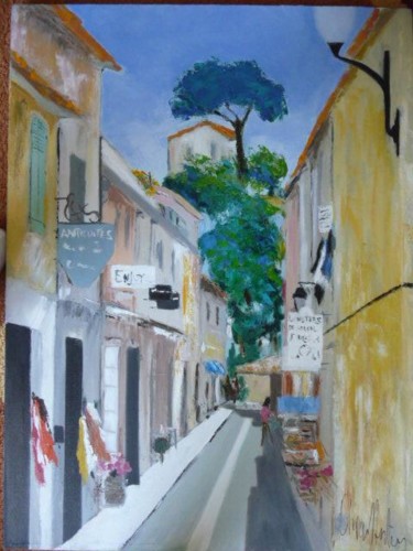 Painting titled "Cassis" by Oliver Anton, Original Artwork, Oil