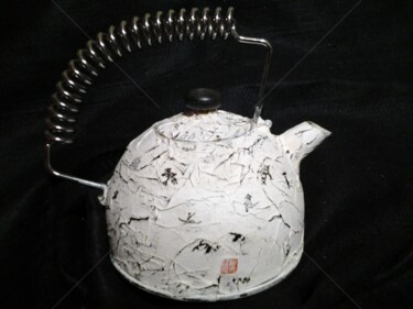 Schilderij getiteld "Thé moderne...ou pa…" door Catherine Mondoux (4INE), Origineel Kunstwerk, Inkt