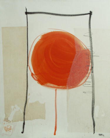 Malerei mit dem Titel "Oranger" von Maria Antónia Santos, Original-Kunstwerk, Acryl