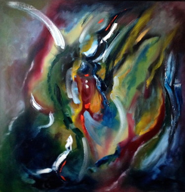 A-004 Peinture intitulée "A-004" par Guy Benson, Œuvre d'art originale, Huile