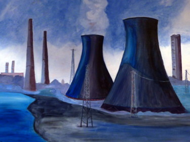 「industrie02.jpg」というタイトルの絵画 Thyusによって, オリジナルのアートワーク, オイル