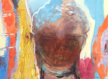 Peinture intitulée "borobudur-04" par Ilgvars Zalans, Œuvre d'art originale, Huile