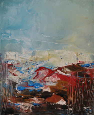 Peinture intitulée "Entre Ciel et terre…" par Dibasar, Œuvre d'art originale, Acrylique