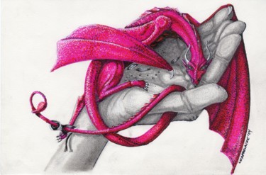 Dessin intitulée "Its mine" par Sandra Chapdelaine, Œuvre d'art originale, Autre