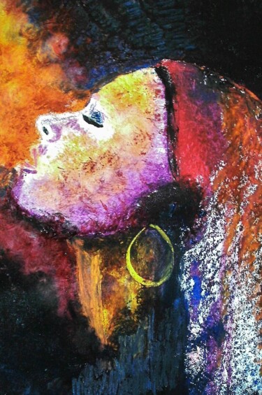 Peinture intitulée "chut pas de bruit" par Francisco Mendes, Œuvre d'art originale, Huile